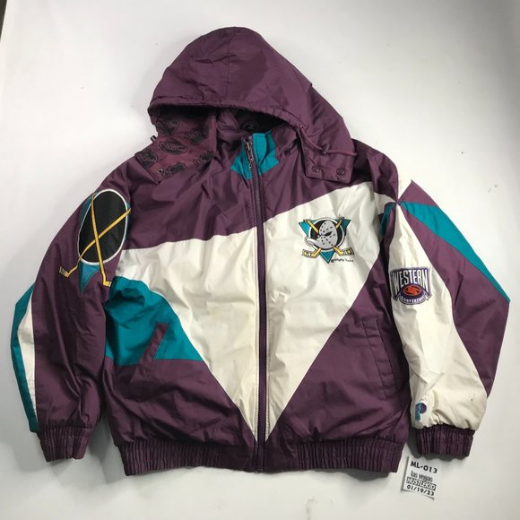 Vintage Anaheim Mighty Ducks 90s Pro Player Puffer Jacket XLarge XL Men Hockey🔥 - Picture 2 of 16